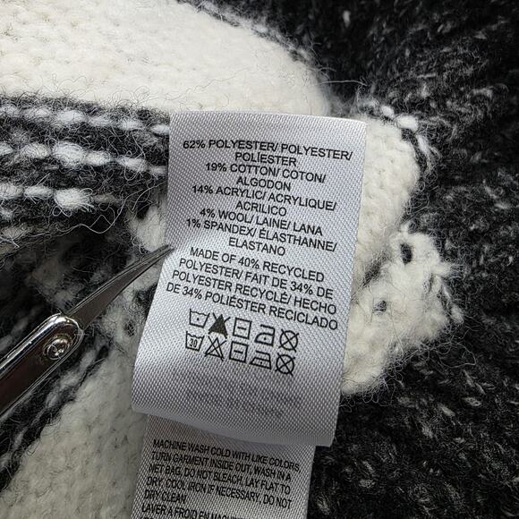 Lucky Brand Sweater Womens Medium Geometric Atzec Crewneck Pullover Soft Knit - Picture 13 of 16